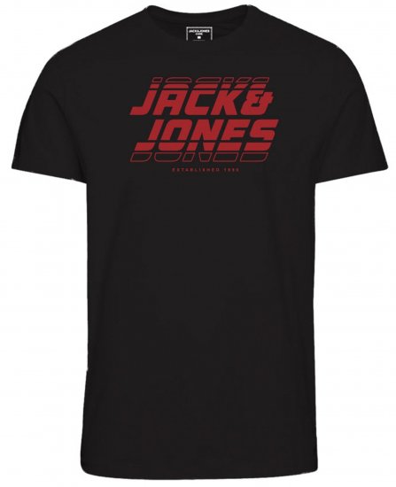 Jack & Jones JCOELLIOT T-Shirt Black - Camisetas - Camisetas - 2XL-14XL