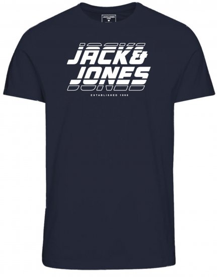 Jack & Jones JCOELLIOT T-Shirt Navy Blazer - Camisetas - Camisetas - 2XL-14XL