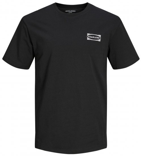 Jack & Jones JCOEDTN T-Shirt with Back Print Black - Camisetas - Camisetas - 2XL-14XL
