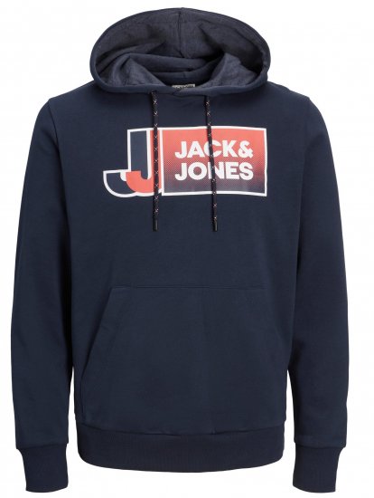 Jack & Jones JCOLOGAN Hoodie Navy Blazer - Sudaderas - Sudaderas 2XL-12XL