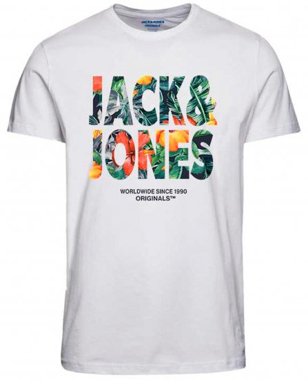 Jack & Jones JORBOOSTER T-Shirt Bright White - Camisetas - Camisetas - 2XL-14XL