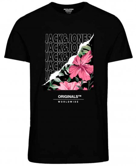 Jack & Jones JORBOOSTER T-Shirt Black - Camisetas - Camisetas - 2XL-14XL