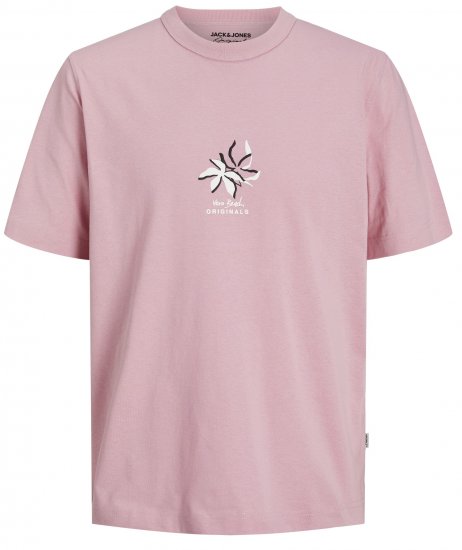 Jack & Jones JOREASTER ACTIVITY T-Shirt Pink Nectar - Camisetas - Camisetas - 2XL-14XL