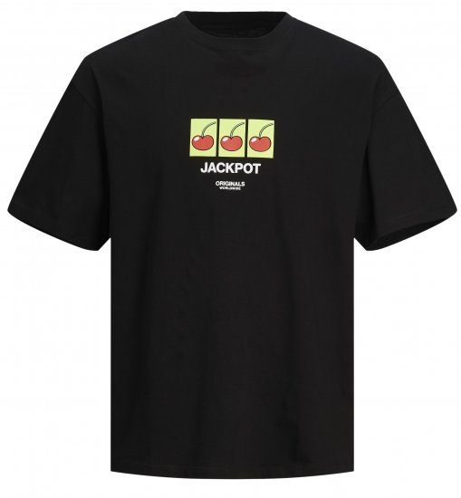 Jack & Jones JORBLOCKPOP T-Shirt Black - Camisetas - Camisetas - 2XL-14XL
