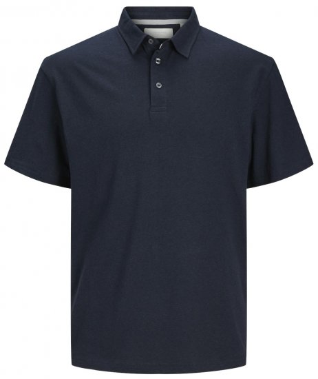 Jack & Jones JPRCC Soft Linen Blend Polo Night Sky - Polos - Polos 2XL-8XL