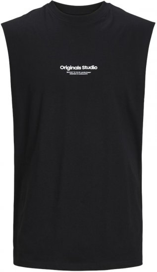 Jack & Jones VESTERBRO Sleeveless T-Shirt Black - Camisetas - Camisetas - 2XL-14XL