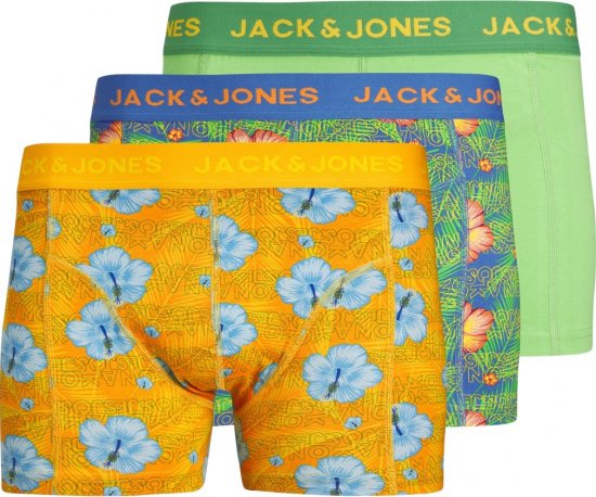 Jack & Jones JACHAWAII TRUNKS 3 PACK Palace Blue - Ropa interior - Ropa interior 2XL-8XL