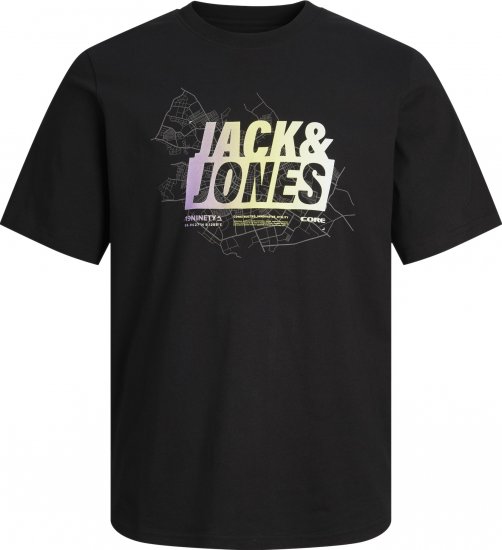 Jack & Jones JCOMAP SUMMER LOGO Black - Camisetas - Camisetas - 2XL-14XL
