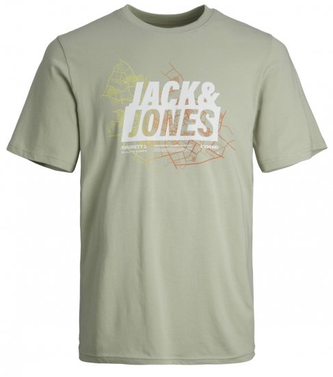 Jack & Jones JCOMAP SUMMER LOGO Desert sage - Camisetas - Camisetas - 2XL-14XL
