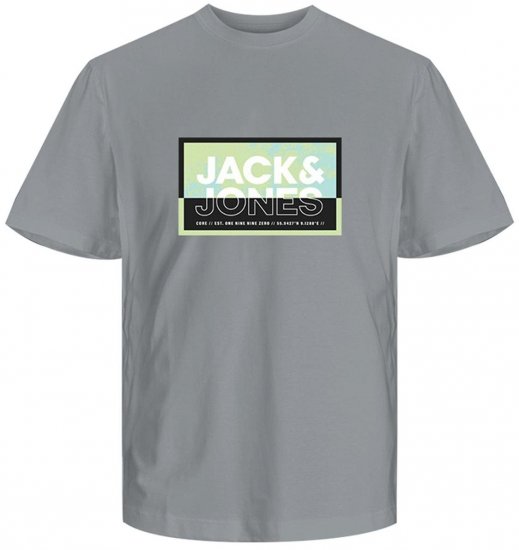 Jack & Jones JCOLOGAN SUMMER PRINT T-Shirt Gray - Camisetas - Camisetas - 2XL-14XL