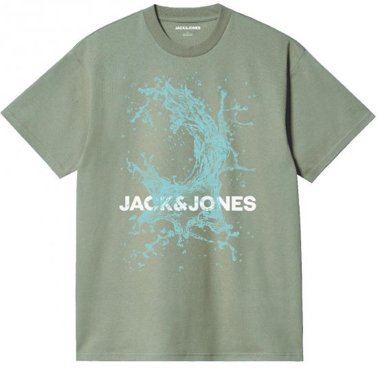 Jack & Jones JCOOCEAN SPLASH T-Shirt Desert Sage - Camisetas - Camisetas - 2XL-14XL