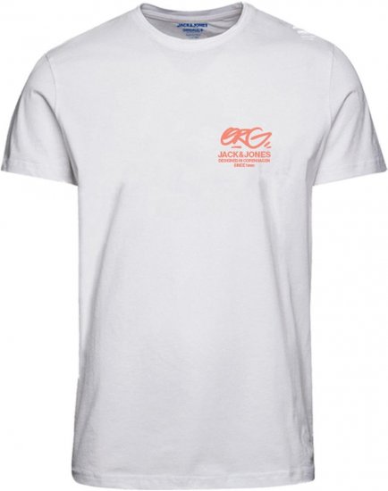 Jack & Jones JORARUBA TEE SS CREW NECK Brighter White - Camisetas - Camisetas - 2XL-14XL