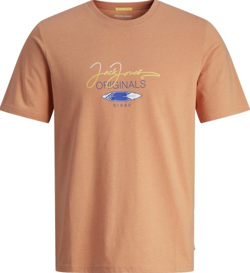 Jack & Jones JORCASEY T-Shirt Crew Neck Canyon Sunset - Camisetas - Camisetas - 2XL-14XL
