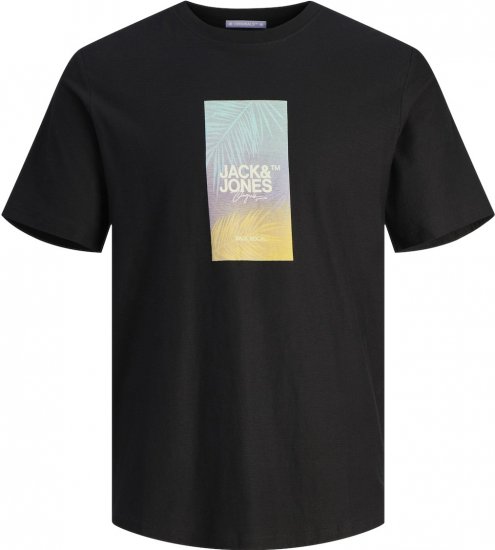 Jack & Jones JORARUBA Sunset Branding T-shirt Black - Camisetas - Camisetas - 2XL-14XL