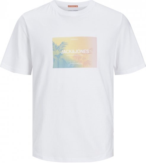 Jack & Jones JORARUBA Sunset Branding T-shirt White - Camisetas - Camisetas - 2XL-14XL
