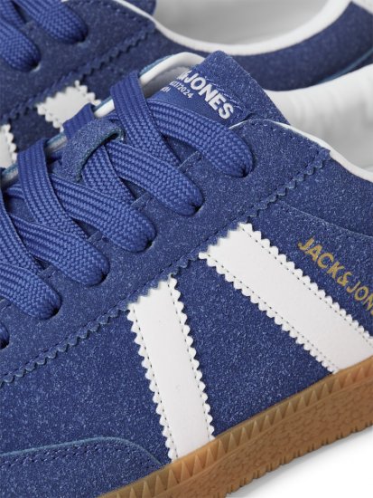 Jack & Jones Kirk International Campaign Sneakers Blue Quartz/Bright White - Calzado de hombre 40-52 - Zapatillas de hombre tallas 40-52