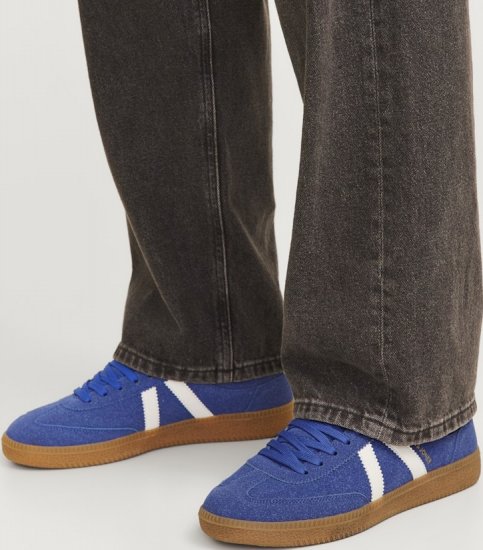 Jack & Jones Kirk International Campaign Sneakers Blue Quartz/Bright White - Calzado de hombre 40-52 - Zapatillas de hombre tallas 40-52