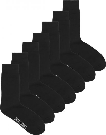 Jack & Jones RAFAEL Socks 7-Pack Black - Ropa interior - Ropa interior 2XL-8XL