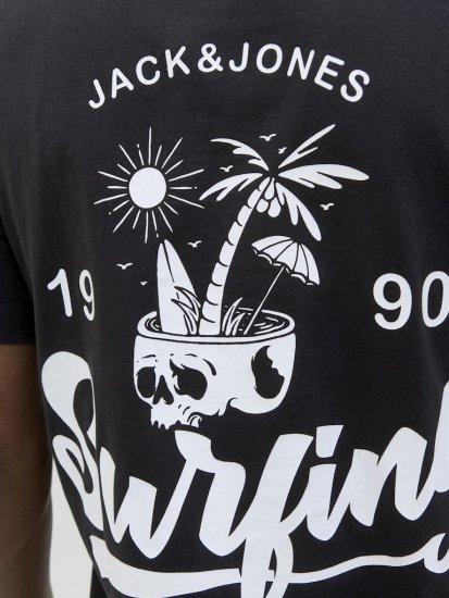 Jack & Jones Zekiel Crew Neck T-Shirt Black - Camisetas - Camisetas - 2XL-14XL