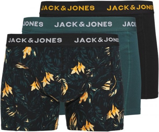 Jack & Jones Tyler Trunks 3-Pack Black - Ropa interior - Ropa interior 2XL-8XL