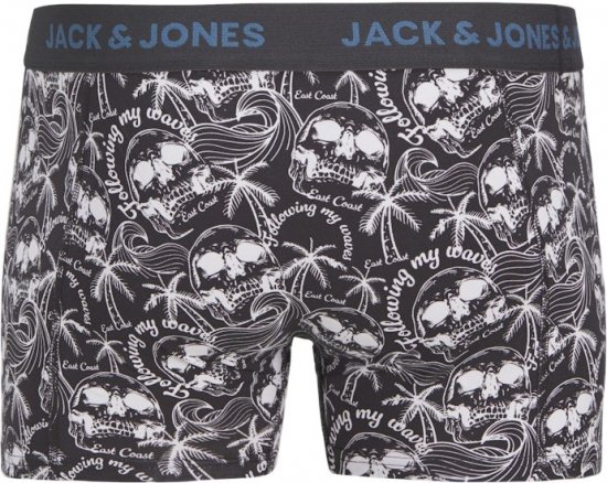 Jack & Jones Damon Skull Trunks 3-Pack Black - Ropa interior - Ropa interior 2XL-8XL