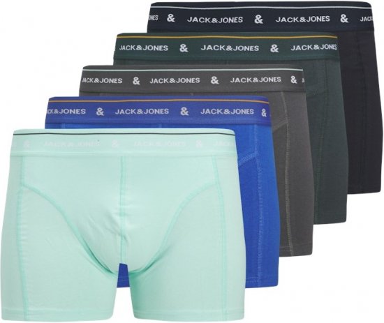 Jack & Jones Ron Soldi Trunks 5-Pack Grey - Ropa interior - Ropa interior 2XL-8XL