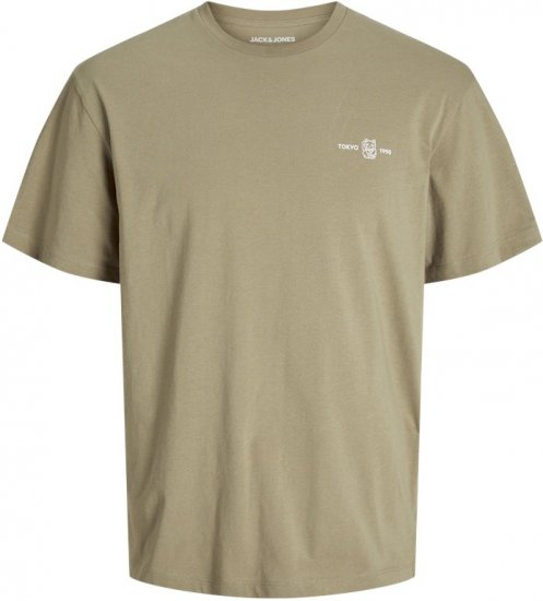 Jack & Jones Ayce Crew Neck T-Shirt Beige - Camisetas - Camisetas - 2XL-14XL