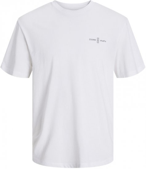 Jack & Jones Ayce Crew Neck T-Shirt White - Camisetas - Camisetas - 2XL-14XL