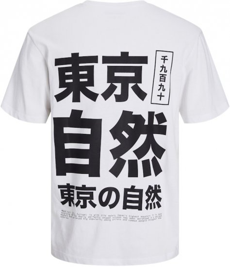 Jack & Jones Ayce Crew Neck T-Shirt White - Camisetas - Camisetas - 2XL-14XL