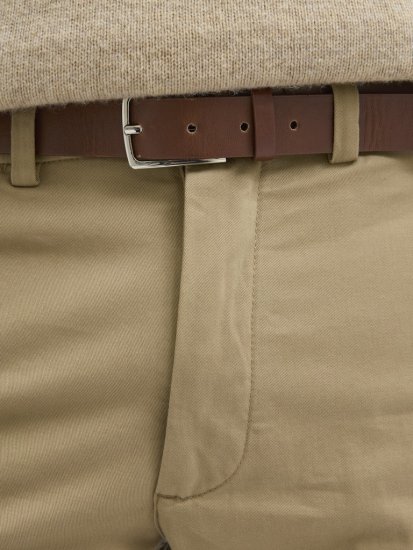 Jack & Jones Ollie Franco Chino Pants with Belt Brown - Vaqueros & pantalones - Vaqueros y Pantalones - W40-W70