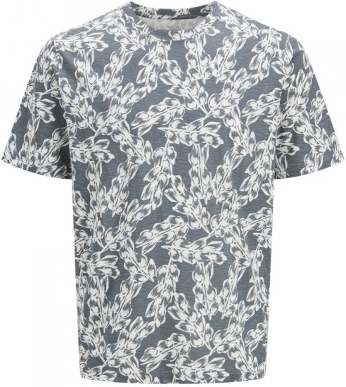 Jack & Jones Split AOP Crew Neck T-Shirt Grey - Camisetas - Camisetas - 2XL-14XL