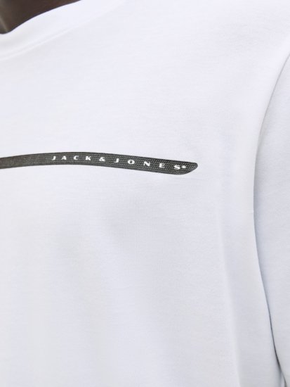 Jack & Jones FUSION Full Branding T-Shirt Bright White - Camisetas - Camisetas - 2XL-14XL