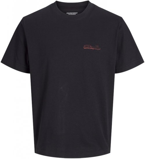 Jack & Jones Retiro Crew Neck T-Shirt Black - Camisetas - Camisetas - 2XL-14XL