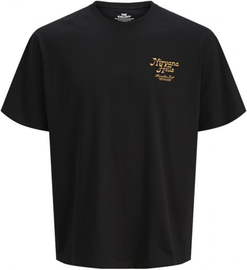 Jack & Jones Parallel Crew Neck T-Shirt Black - Camisetas - Camisetas - 2XL-14XL