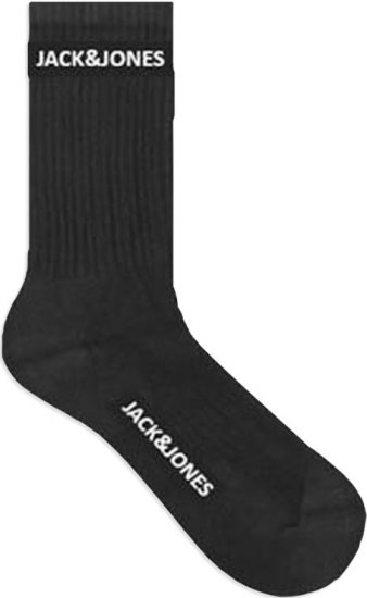 Jack & Jones BASIC LOGO Tennis Socks 5-Pack Black - Ropa interior - Ropa interior 2XL-8XL