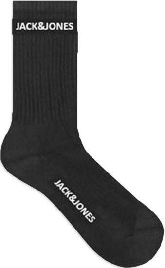 Jack & Jones BASIC LOGO Tennis Socks 5-Pack Black - Ropa interior - Ropa interior 2XL-8XL