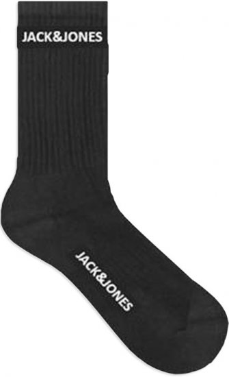 Jack & Jones BASIC LOGO Tennis Socks 5-Pack Black - Ropa interior - Ropa interior 2XL-8XL