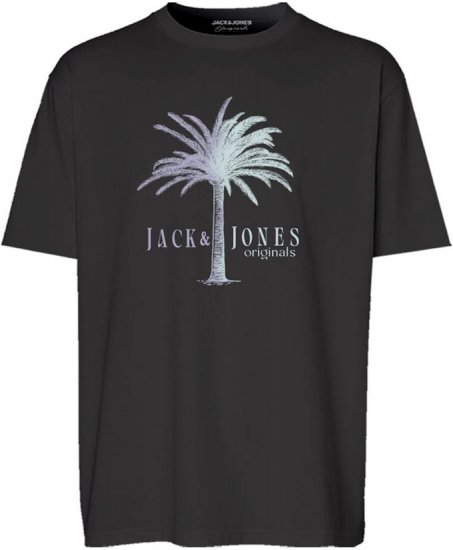 Jack & Jones Split Gradient Crew Neck T-Shirt Black - Camisetas - Camisetas - 2XL-14XL