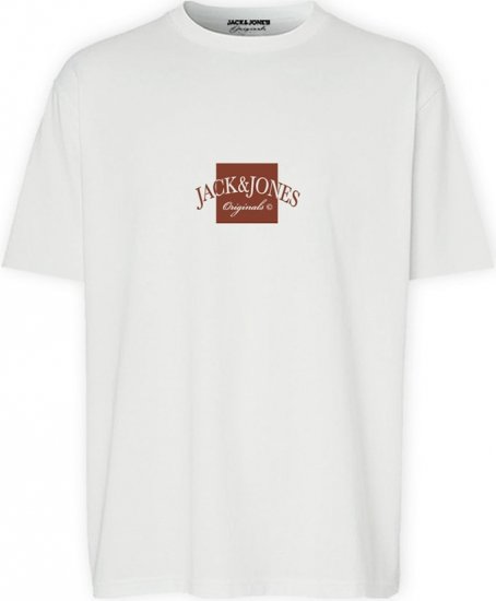 Jack & Jones Boston Crew Neck T-Shirt Bright White - Camisetas - Camisetas - 2XL-14XL