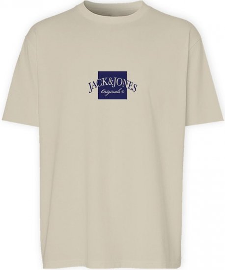 Jack & Jones Boston Crew Neck T-Shirt Antique White - Camisetas - Camisetas - 2XL-14XL