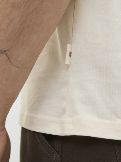  Jack & Jones Tavira Aop Pocket Crew Neck T-Shirt Antique White - Camisetas - Camisetas - 2XL-14XL