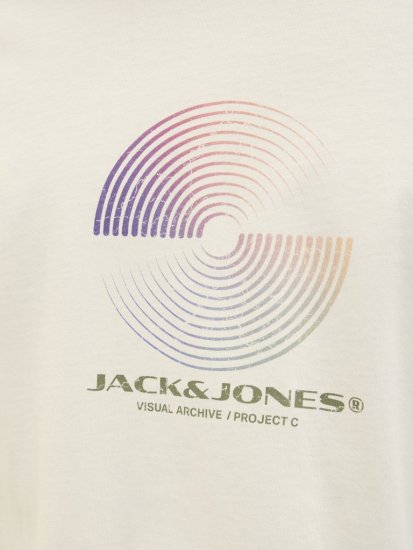 Jack & Jones Calma Crew Neck T-Shirt Sweet Corn - Camisetas - Camisetas - 2XL-14XL