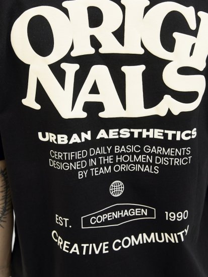  Jack & Jones Tavira Type Crew Neck T-Shirt Black - Camisetas - Camisetas - 2XL-14XL