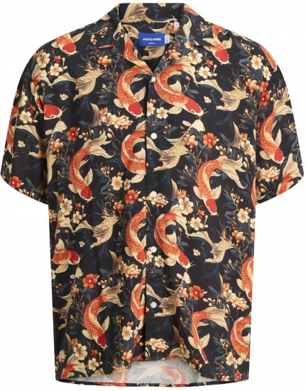 Jack & Jones Tokyo camisa hawaiana estampada marrón oscuro - Camisas - Camisas 2XL-10XL