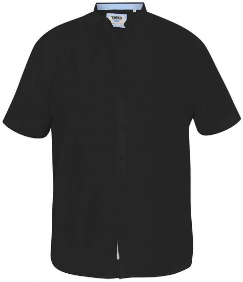 D555 James Short Sleeve Oxford Shirt Black - Camisas - Camisas 2XL-10XL