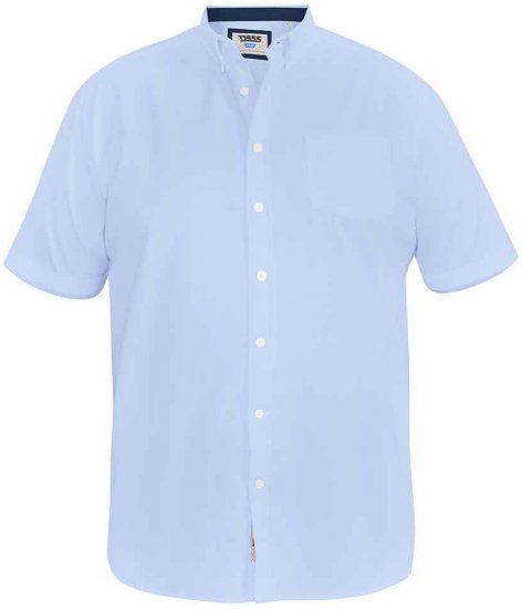 D555 James Short Sleeve Oxford Shirt Sky Blue - Camisas - Camisas 2XL-10XL