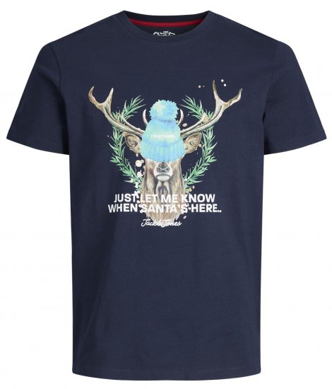 Jack & Jones JORANIMAL T-Shirt Navy - Camisetas - Camisetas - 2XL-14XL