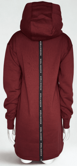 Nora Mikken KADRI WHITE Long Hoodie Burgundy - Sudaderas - 