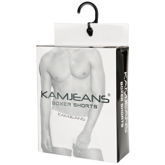 Kam Jeans Boxershorts Black and Navy 2-Pack - Ropa interior - Ropa interior 2XL-8XL