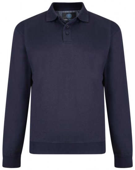 Kam Jeans Collar Sweatshirt Navy - Sudaderas - Sudaderas 2XL-12XL